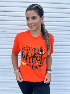Resting Witch Face Graphic T-shirt