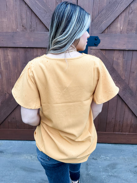 Mabel Mustard Blouse