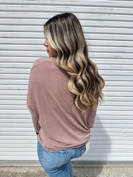 Millie Mauve Long Sleeve Top