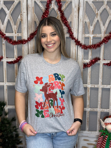 Merry Rudolph Graphic T-Shirt