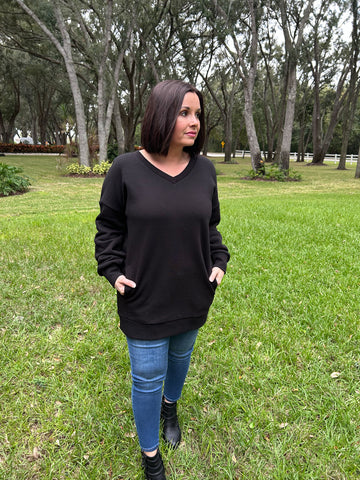 Brea Black Sweatshirt