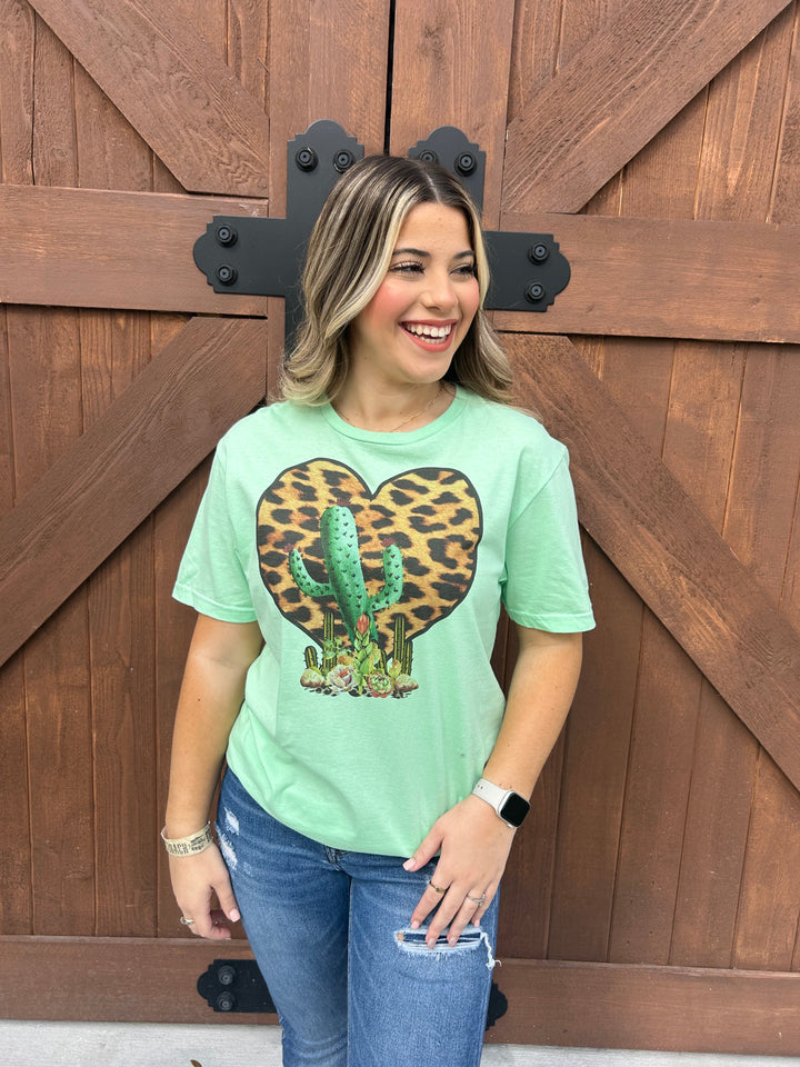 Cactus Heart Graphic T-shirt