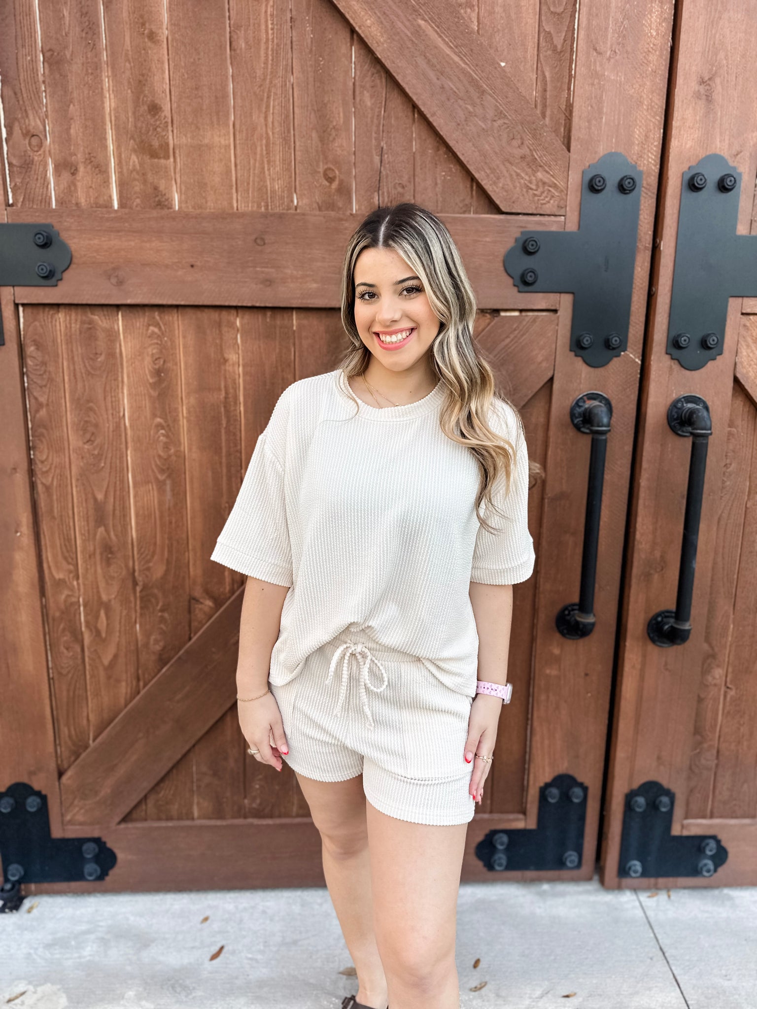 Lazy Day Lounge Set - Creme