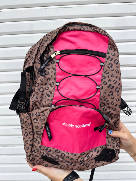 Simply Southern Laptop Backpack - Leopard