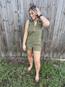 Olivia Olive Romper