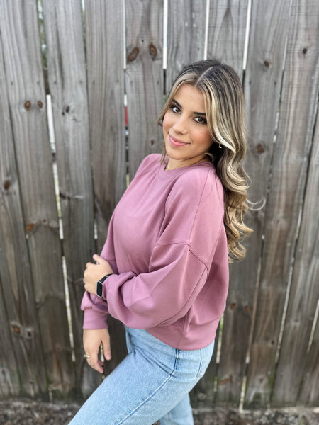 Pretty Plum Pullover