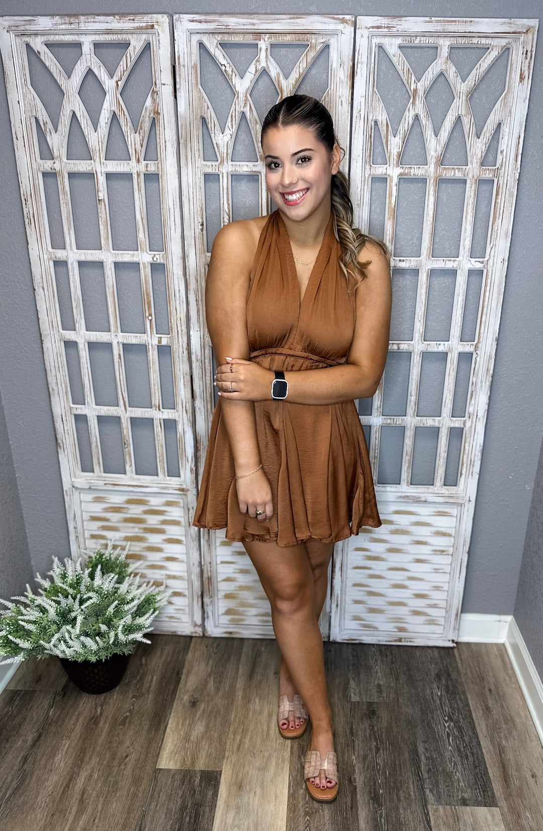 Clara Carmel Dress Medium