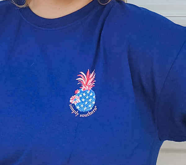 Red, White & Happy Simply Southern T-Shirt in Youth & Adults