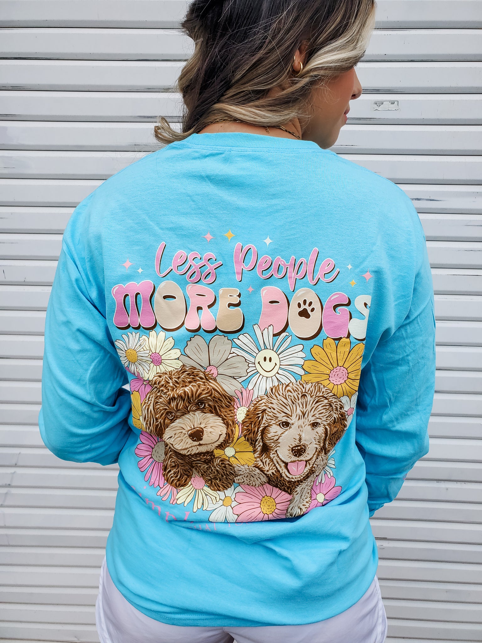 More Dogs Simply Southern Long Sleeve Graphic Tee