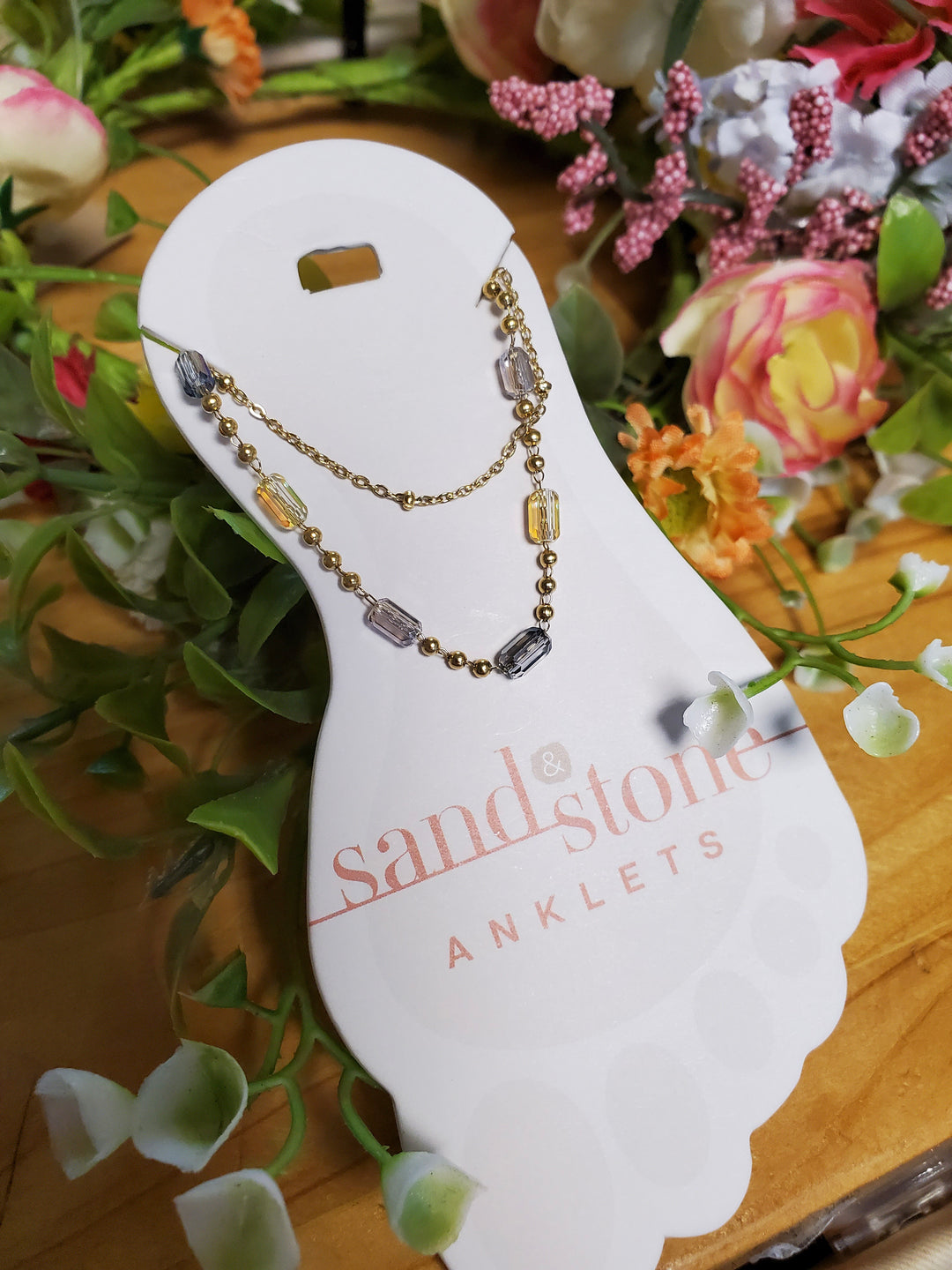 Sand &amp; Stone Gold Anklets 11, 17, 19, 21, 23