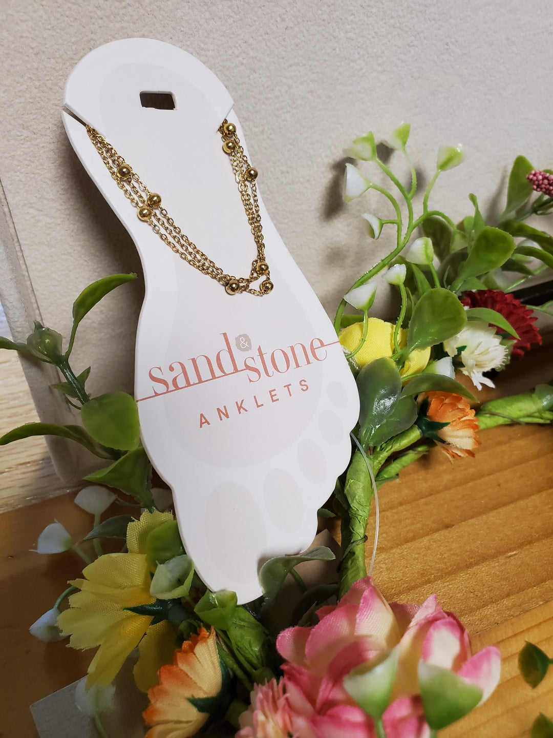 Sand &amp; Stone Gold Anklets 11, 17, 19, 21, 23