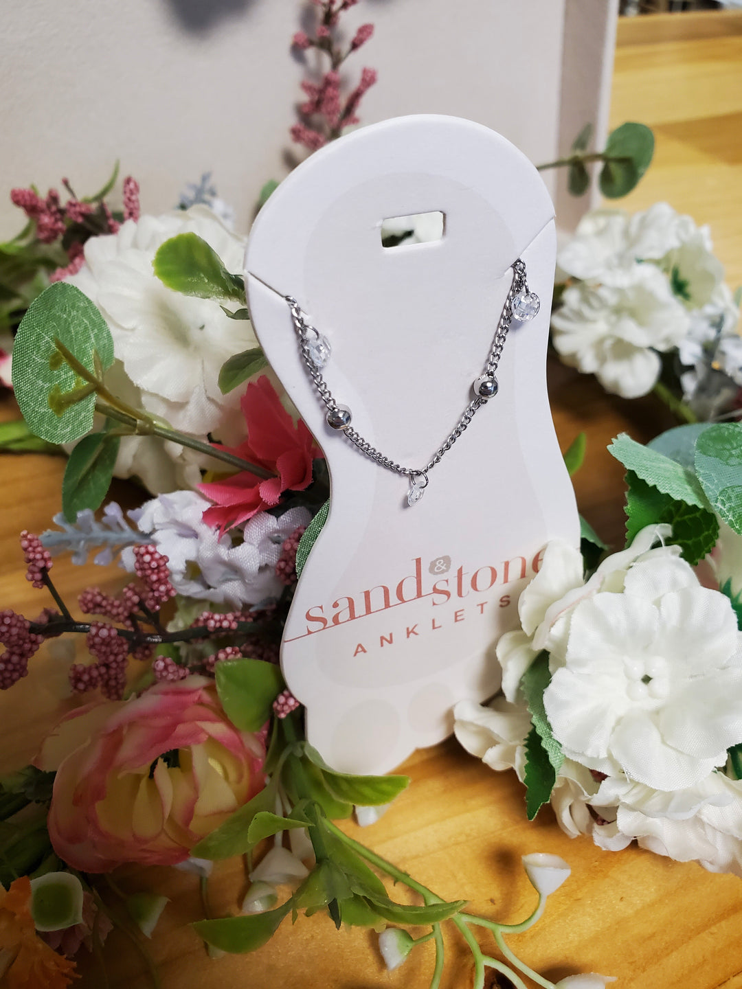 Sand &amp; Stone Silver Anklets 2, 4, 10, 12, 18