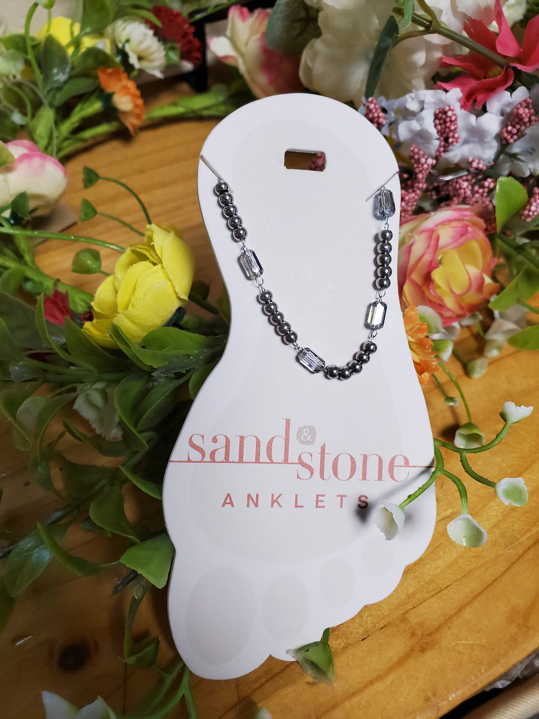 Sand &amp; Stone Silver Anklets 2, 4, 10, 12, 18