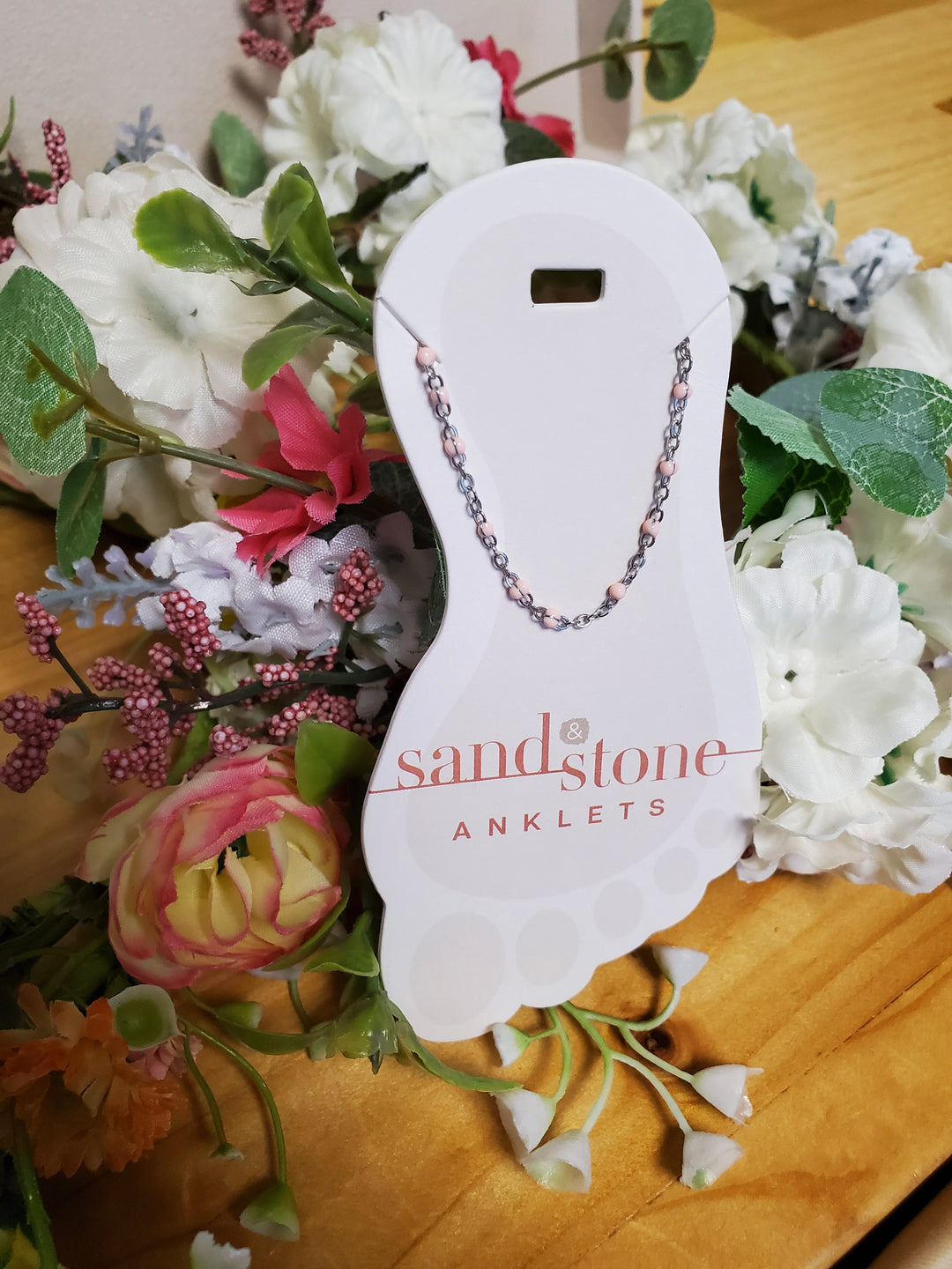 Sand &amp; Stone Silver Anklets 6, 8, 14, 16