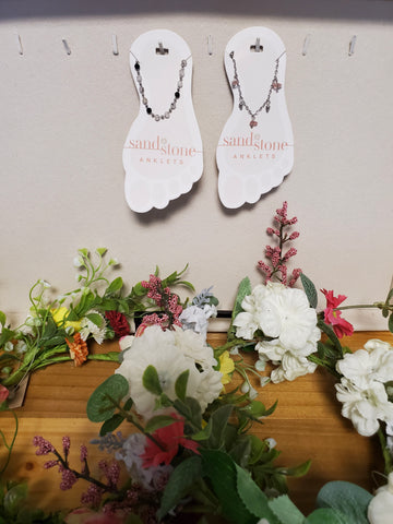 Sand & Stone Silver Anklets 20, 22