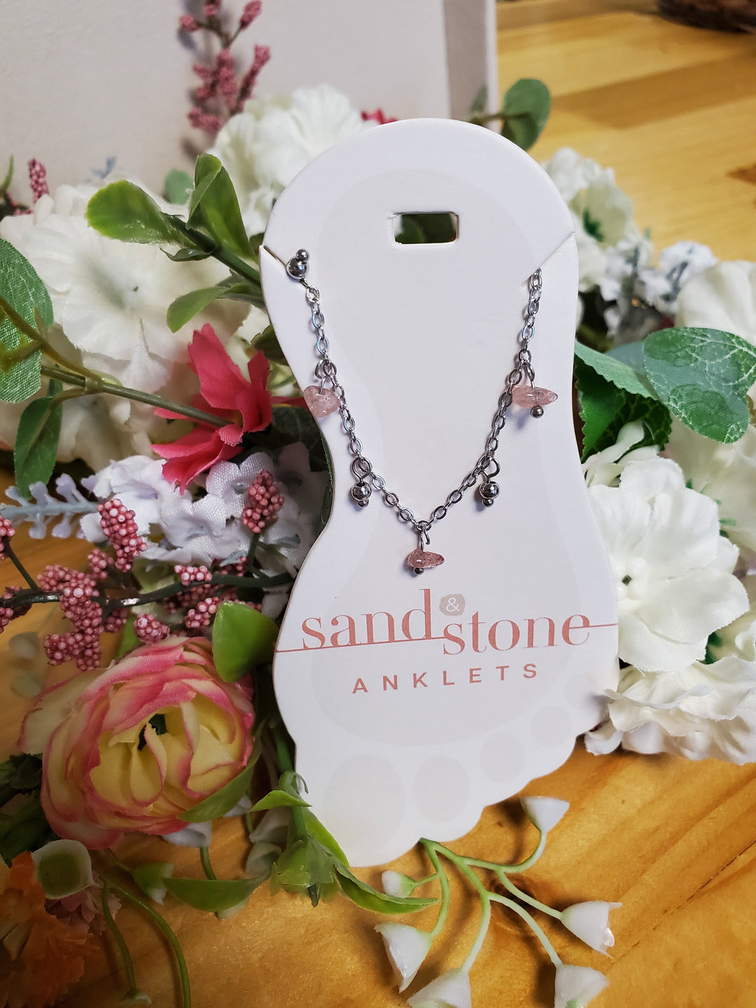 Sand &amp; Stone Silver Anklets 20, 22