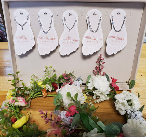 Sand & Stone Silver Anklets 2, 4, 10, 12, 18