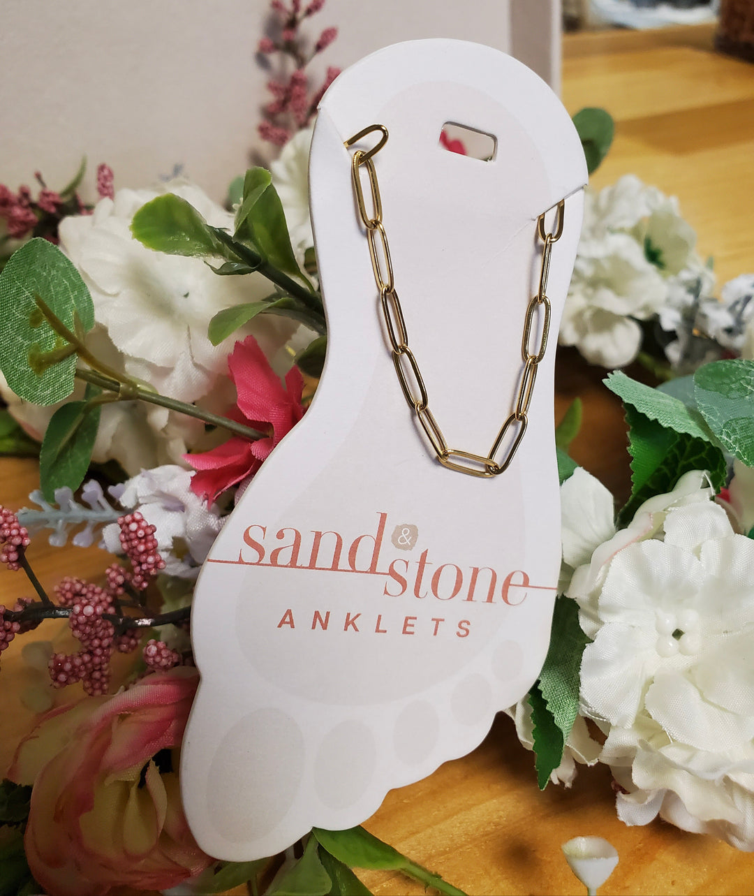 Sand &amp; Stone Gold Anklets 1, 3