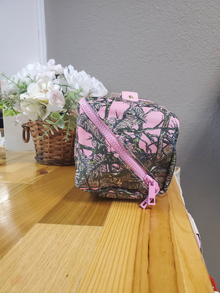 Simply Southern Cosmetic Bag-Pink Camo