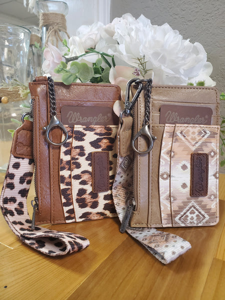 Wrangler Printed Mini Zip Wallet