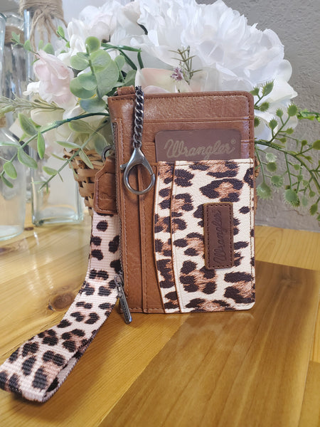 Wrangler Printed Mini Zip Wallet