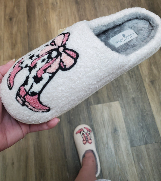 Cowgirl Boot Slippers