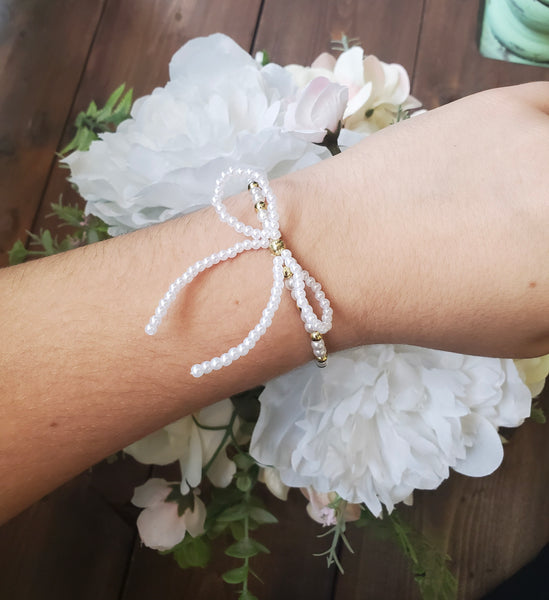 Glam Stretch Bracelets with Pearls