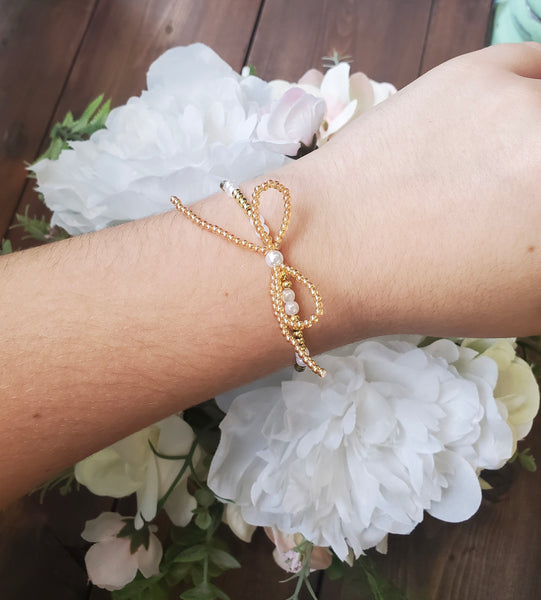 Glam Stretch Bracelets with Pearls