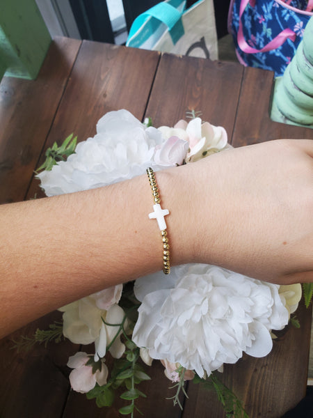 Glam Stretch Bracelets with Pearls