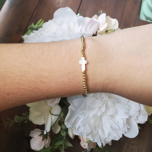 Glam Stretch Bracelets with Pearls