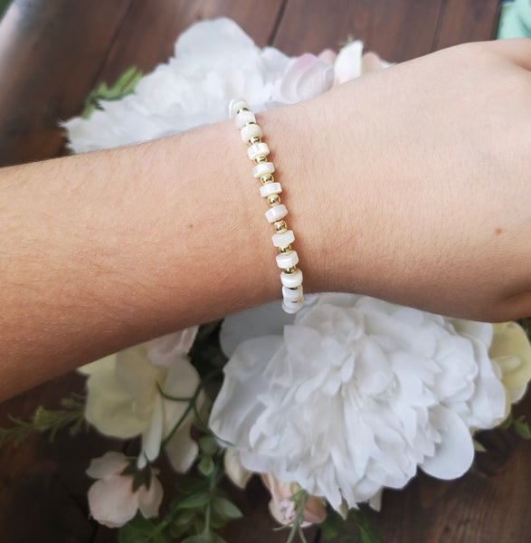 Glam Stretch Bracelets with Pearls