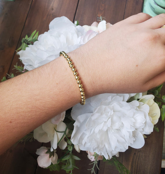 Glam Stretch Bracelets with Colored Beads