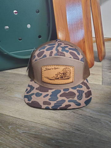 Shoot & Reel Airboat Patch Hat