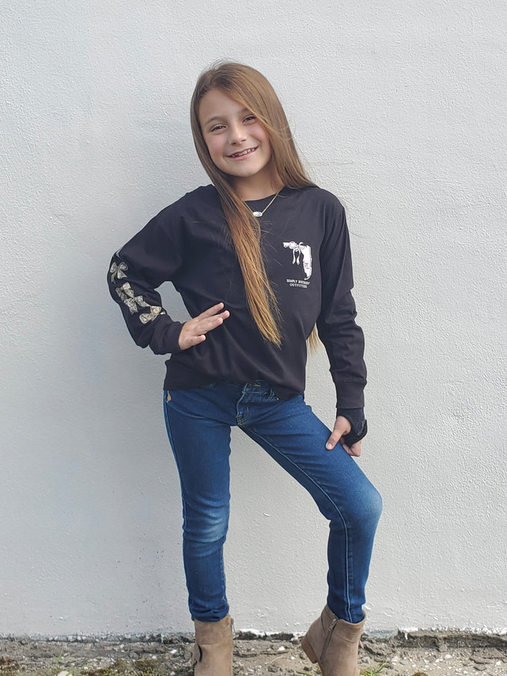 Florida Camo &amp; Bows-Adult and Youth Long Sleeve Tee