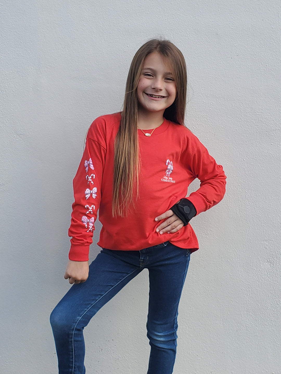 Holly Jolly Christmas-Adult and Youth Long Sleeve Tee