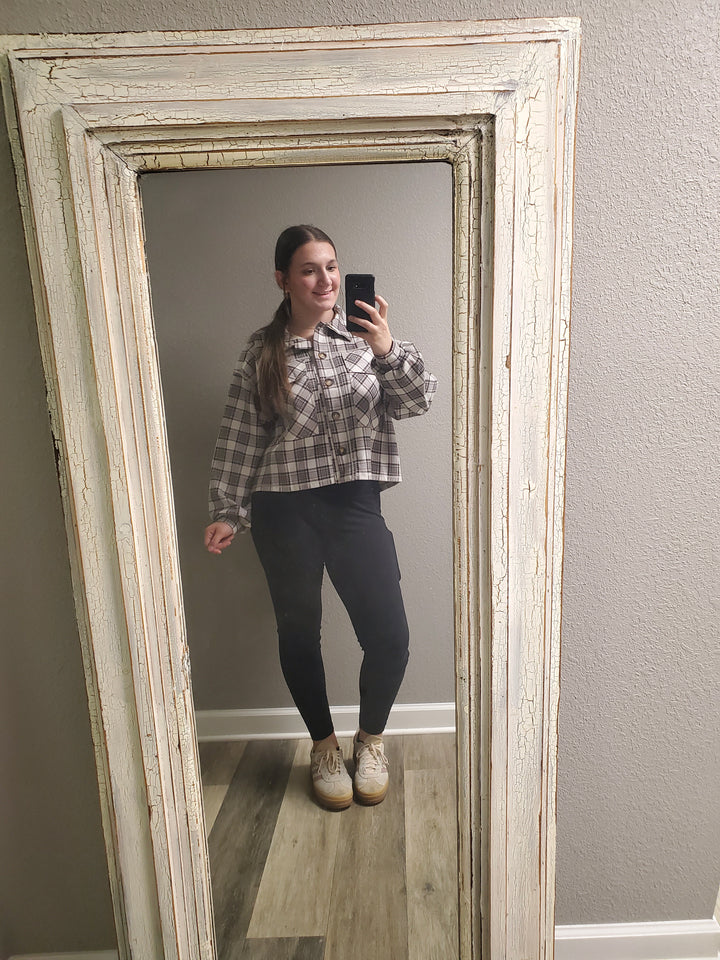 Plaid if you Please Crop Jacket