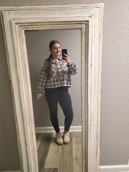 Plaid if you Please Crop Jacket