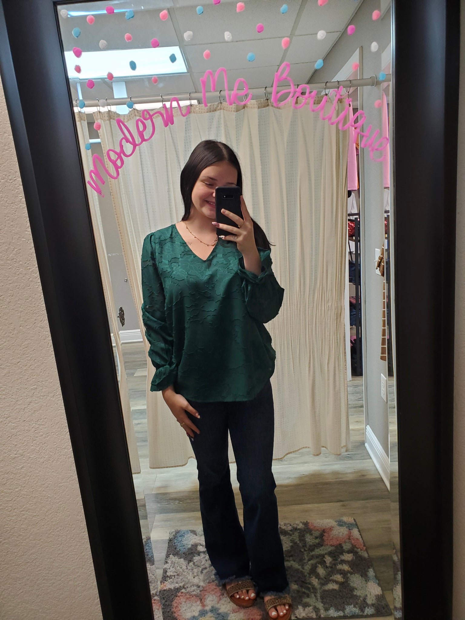 Evergreen Florals Blouse