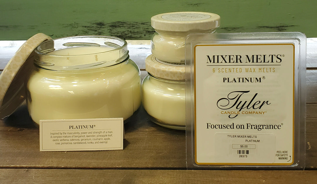 Tyler Candle Company~Platinum (starting at $5.00)