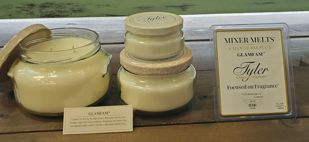 Tyler Candle Company~Glamfam (starting at $5.00)