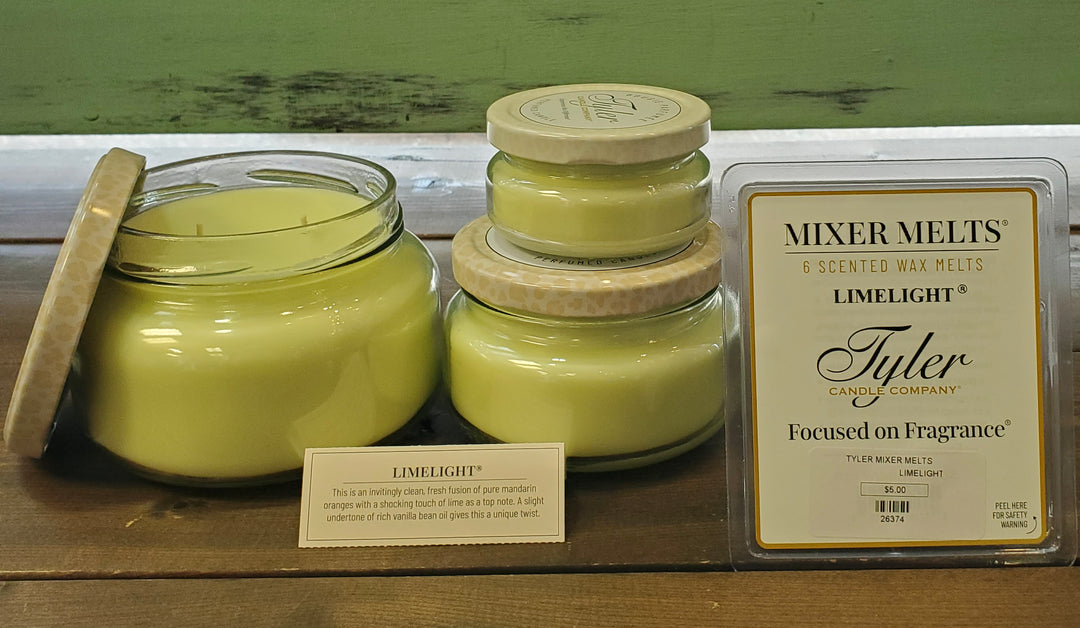 Tyler Candle Company~Limelight (starting at $5.00)
