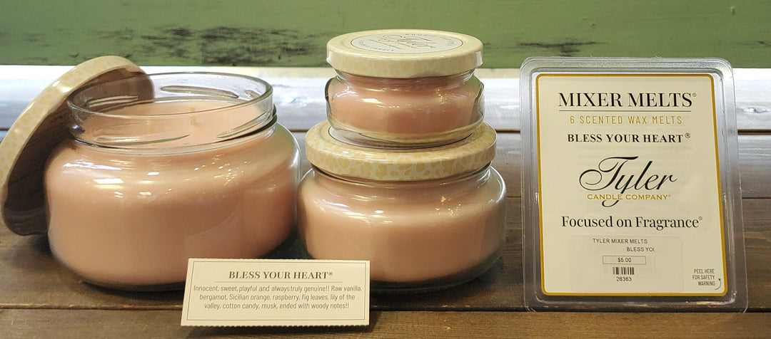 Tyler Candle Company~Bless Your Heart (starting at $5.00)
