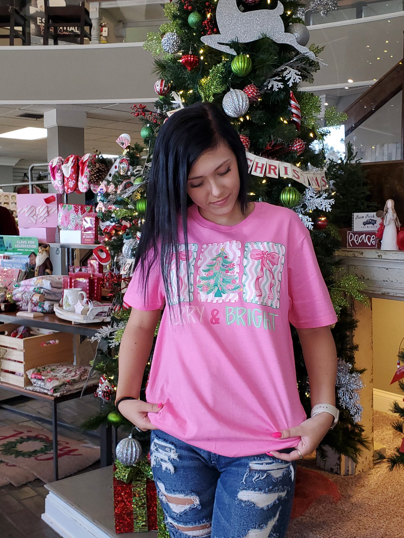 Modern ME Merry & Bright Graphic Tee