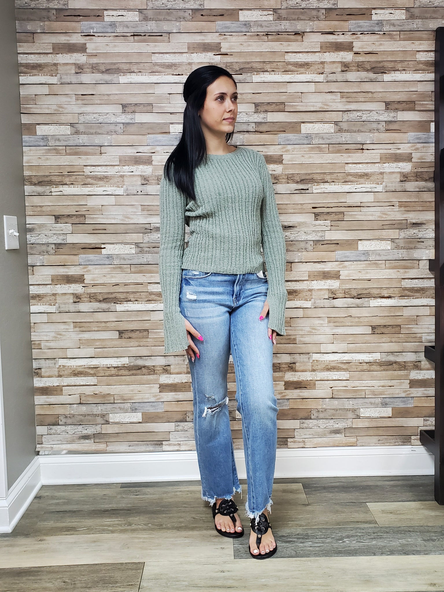 Kandy Rae Sweater in Sage