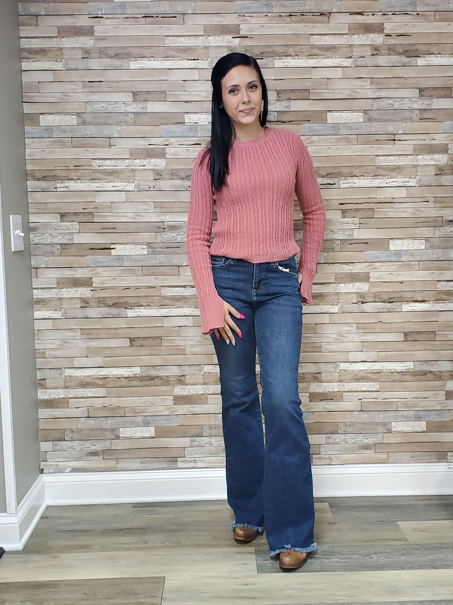 Kandy Rae Sweater in Rose