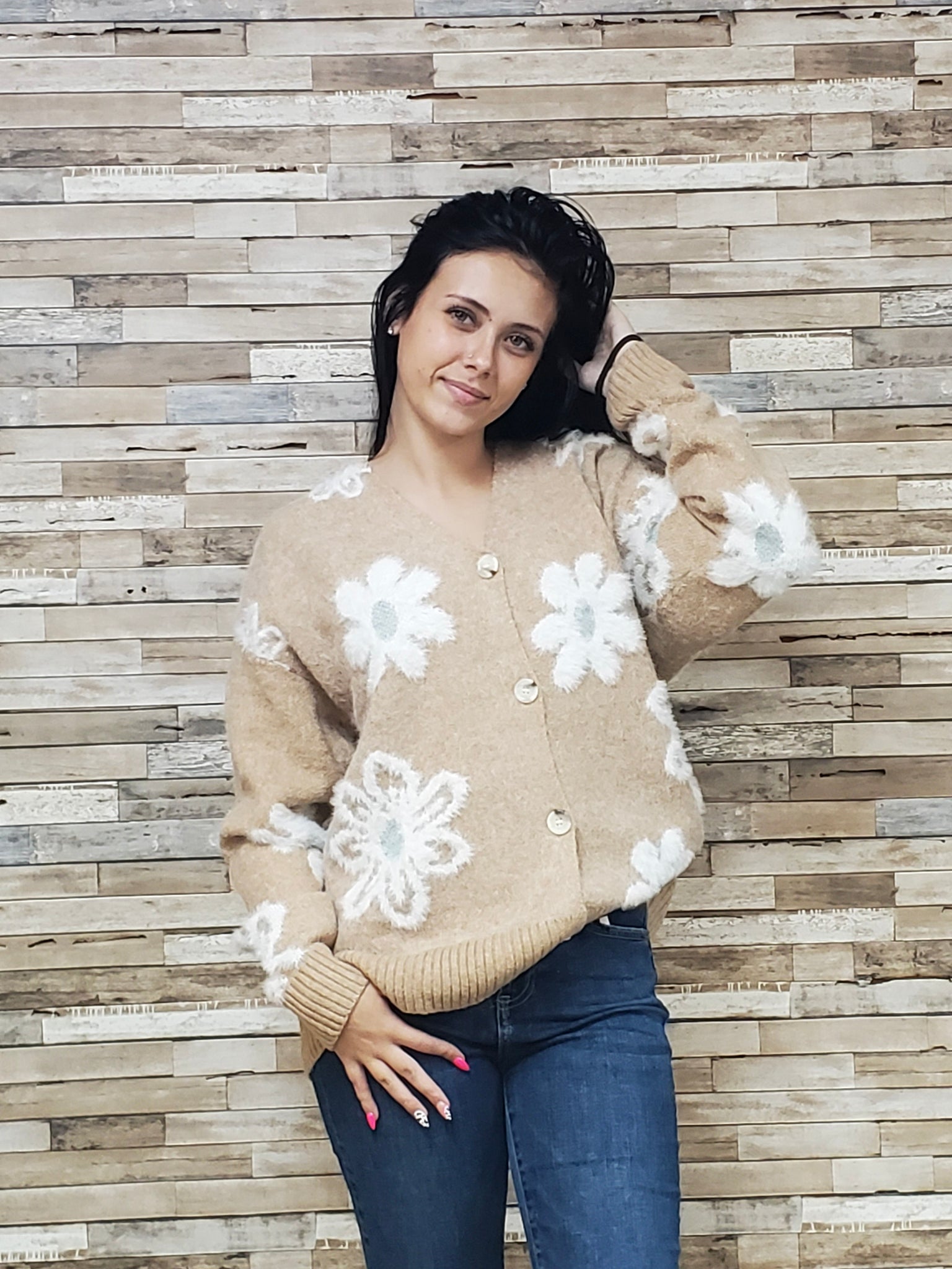 Modern Blooms Sweater