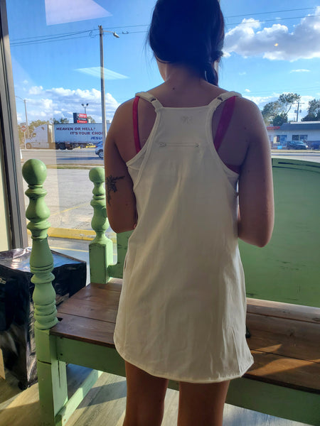 Athleisure Dress with Shorts - Pearl