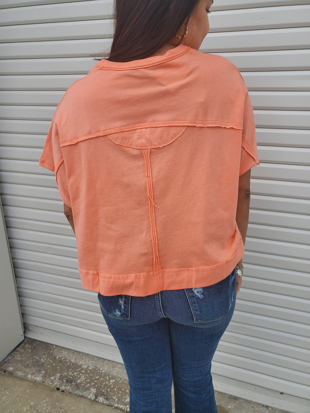 Girls Just Wanna Be Comfy Top in Coral