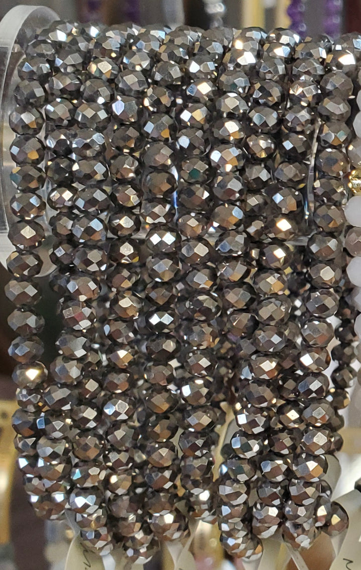 Mila-Mix Beaded Stretch Bracelets-Metallic