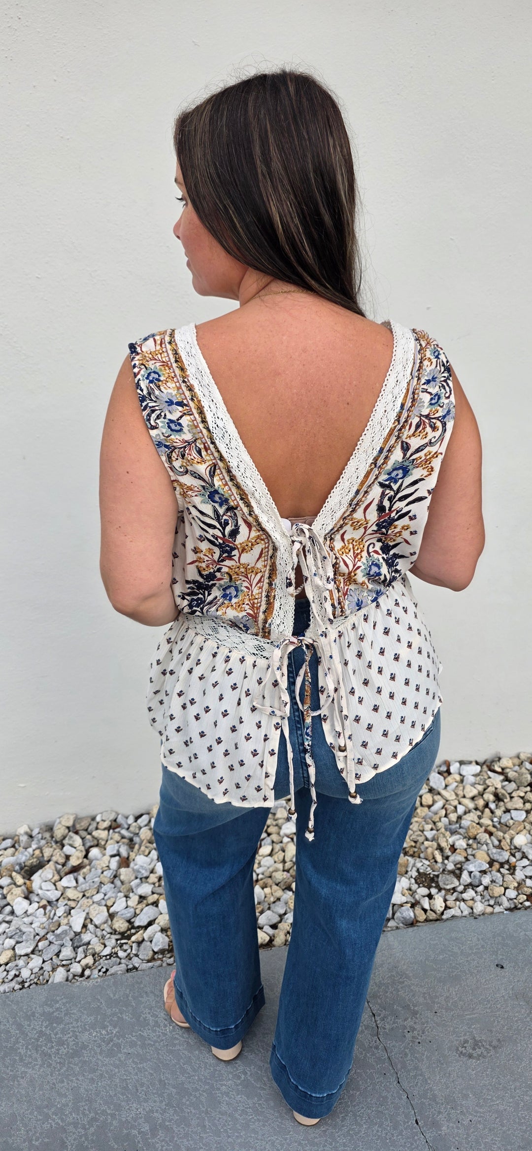 Lacey West Bluebells Top